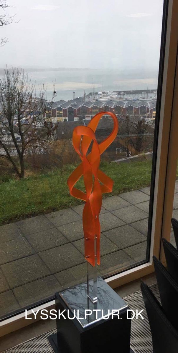 Orange Völcker - udsigt over Lemvig fra Kystdirektoratet
